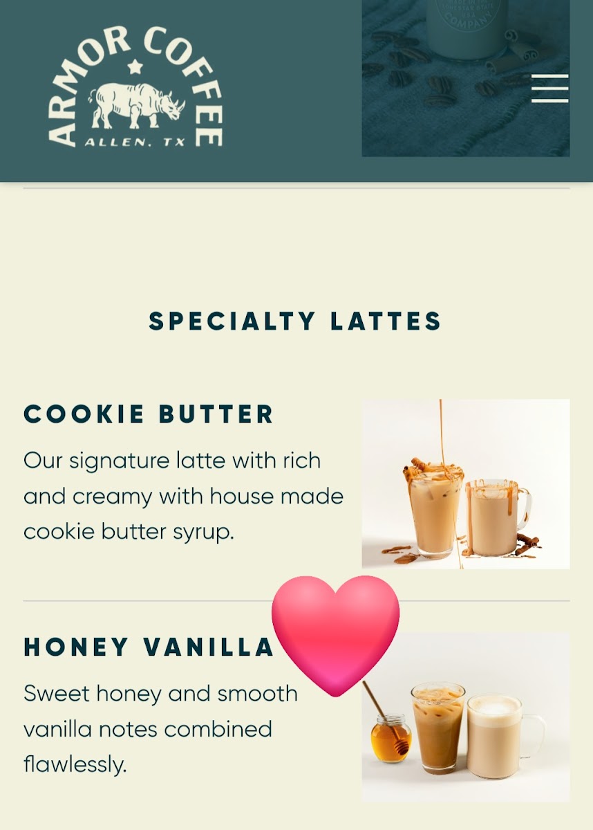 Menu Armor Coffee Co - Allen-2