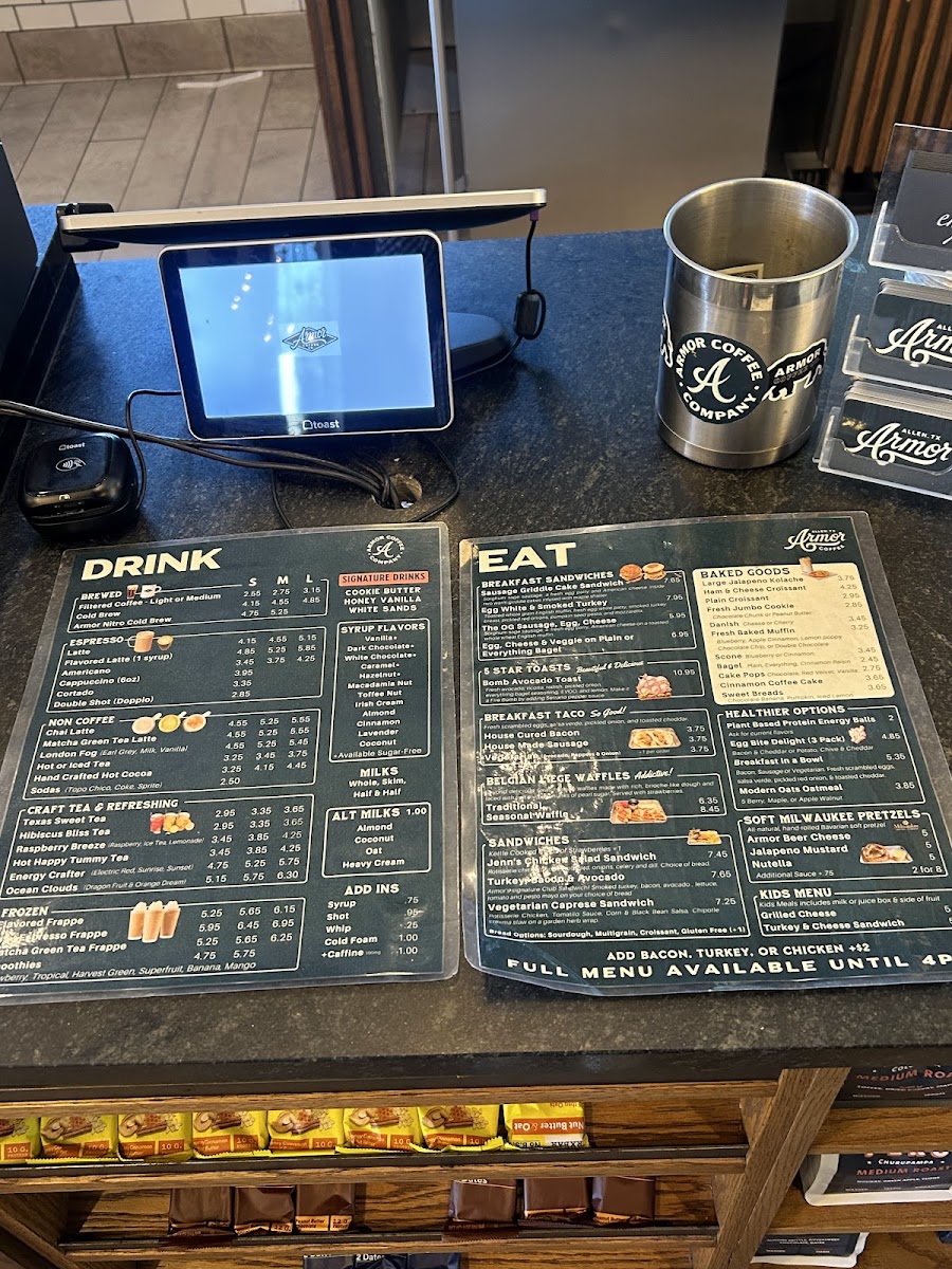 Menu Armor Coffee Co - Allen-3